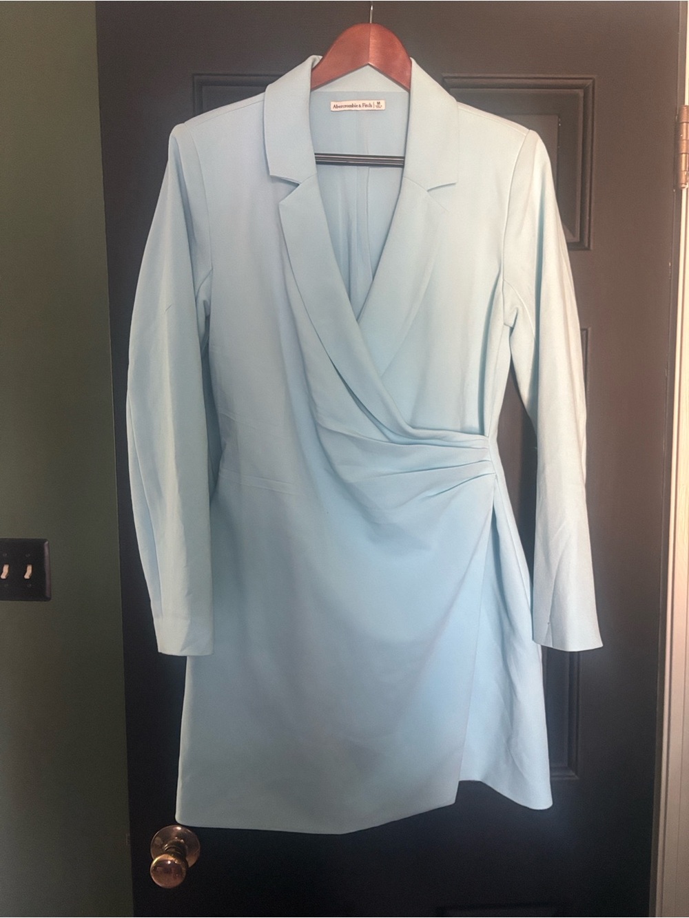 Abercrombie & Fitch Light Blue Long Sleeve Dress